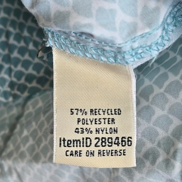 L. L. Bean Western Snap Front Long Sleeve Shirt, Coastal Cowgirl, Blue/White, L - Picture 5 of 16